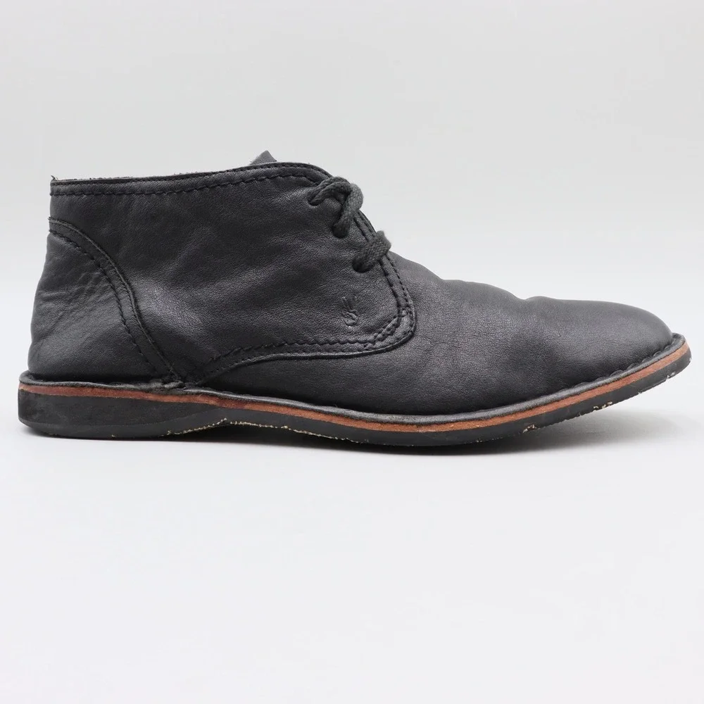 John Varvatos USA Hipster Chukka Boots Mens Black Leather Size 9.5 US F505L4B
